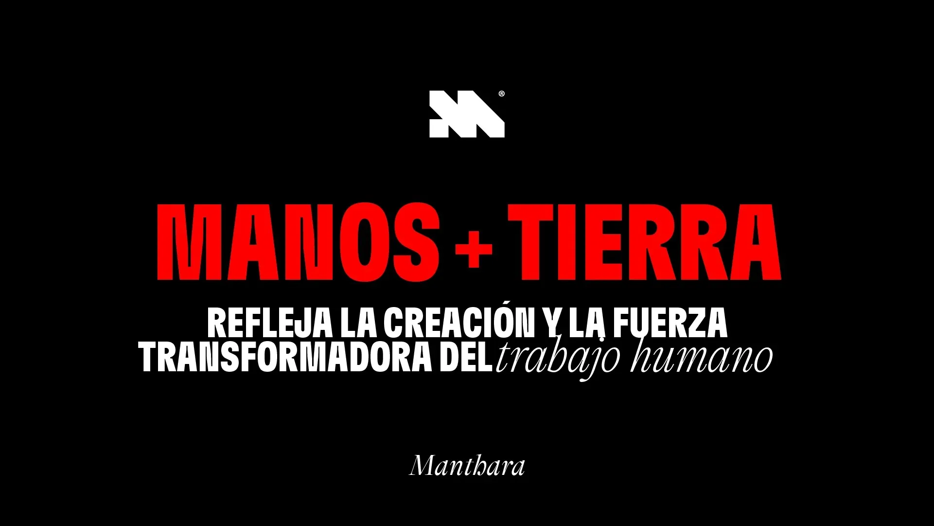 Lámina Manos + Tierra: refleja la creación y la fuerza transformadora del trabajo humano