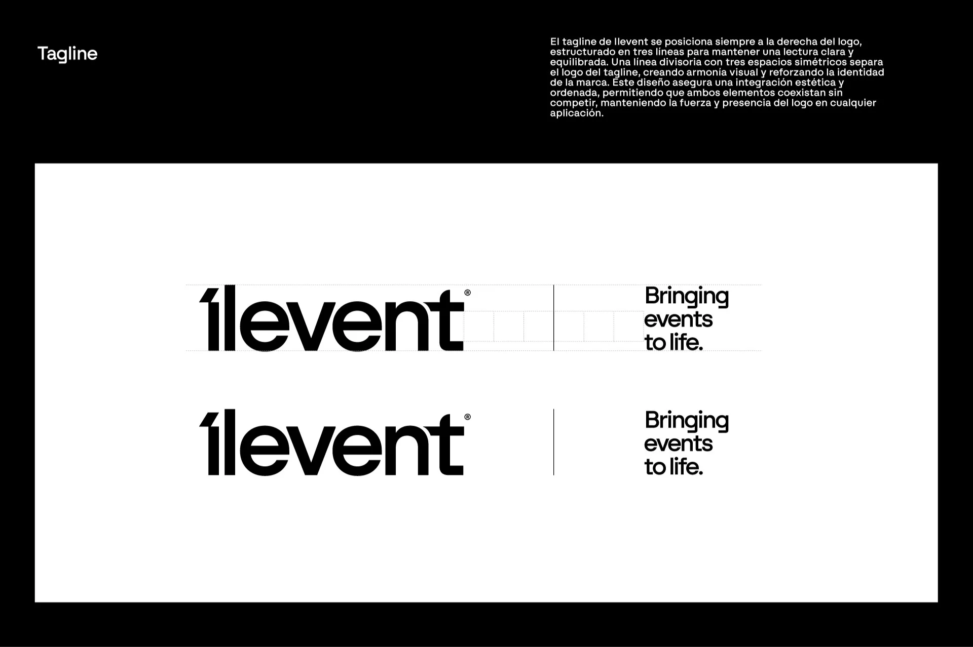 Logo de Ilevent con su eslogan Bringing events to life