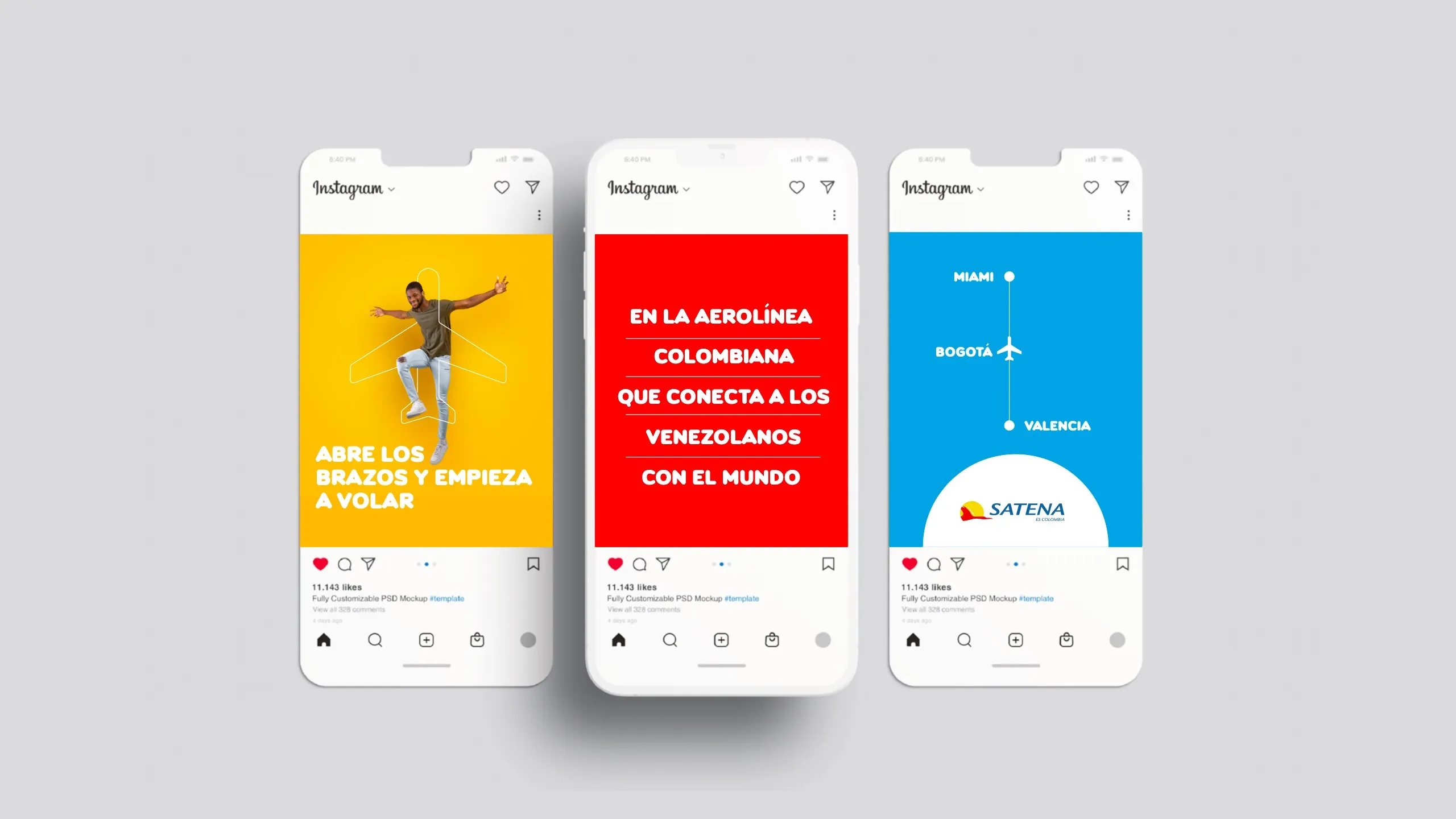 Publicaciones de Instagram con la aerolínea colombiana que conecta a los venezolanos con el mundo