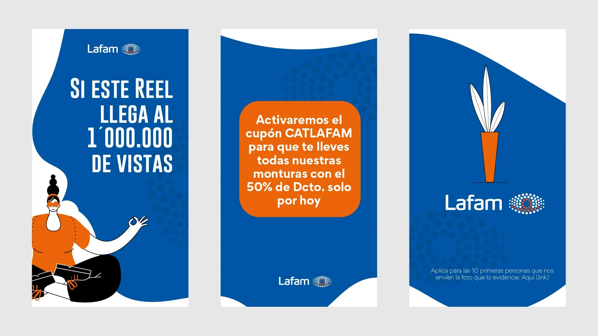 Tres historias del reto del millón de vistas con el cupón CATLAFAM