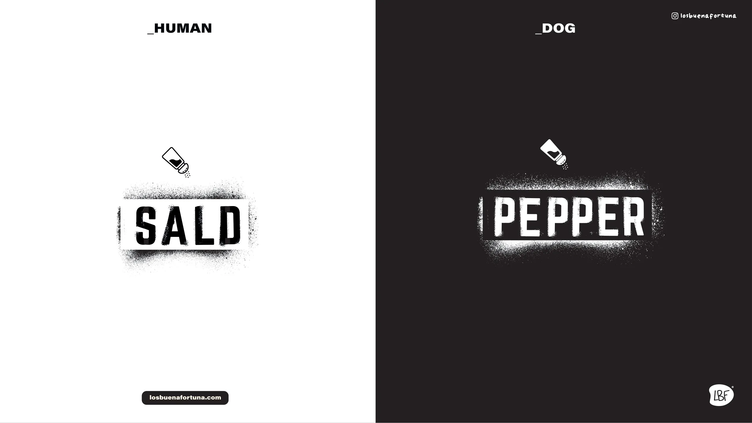 Diseños Sal y Pepper con un salero y un pimentero