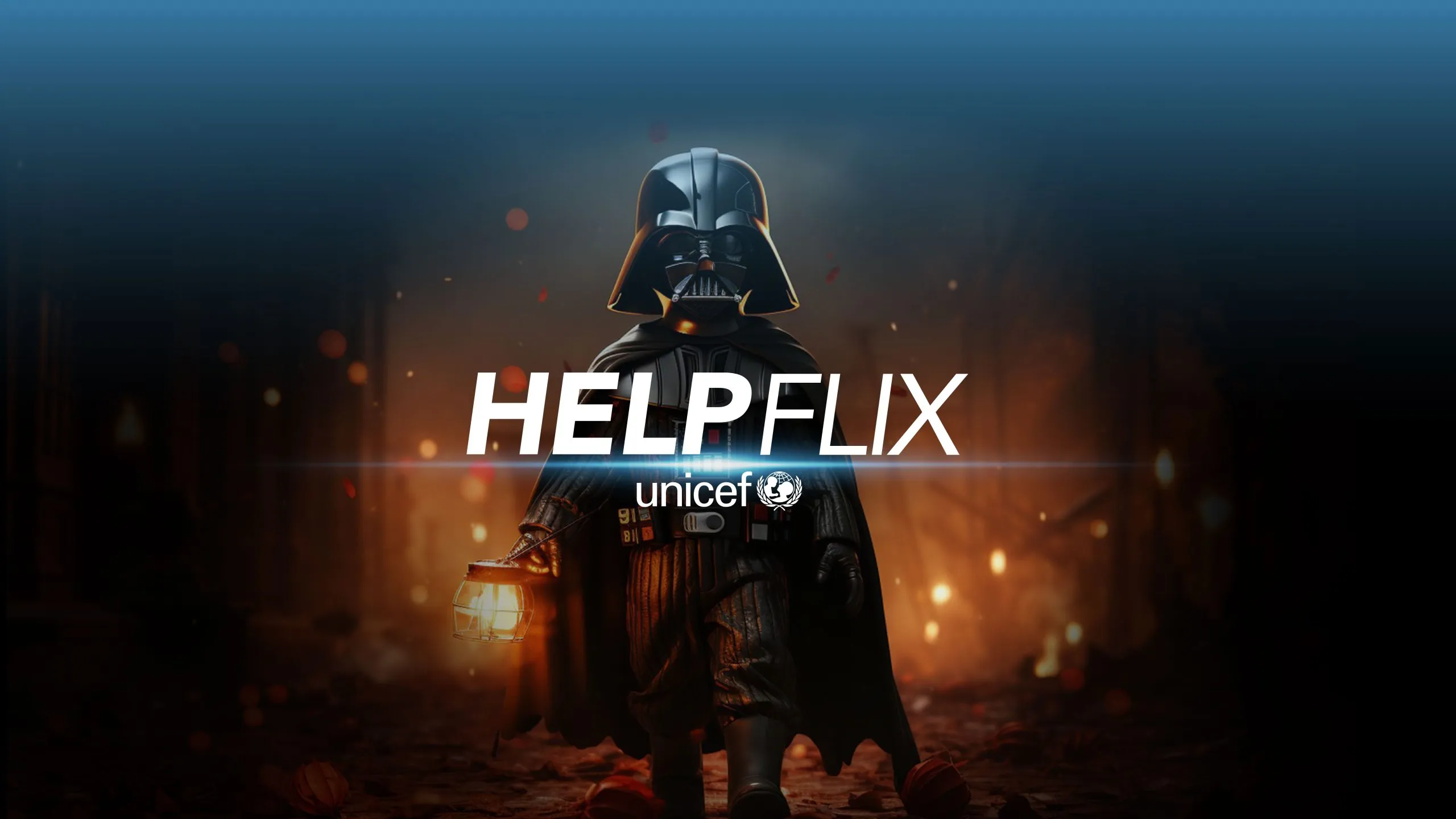 Portada de Helpflix, campaña de donaciones de UNICEF inspirada en las plataformas de streaming